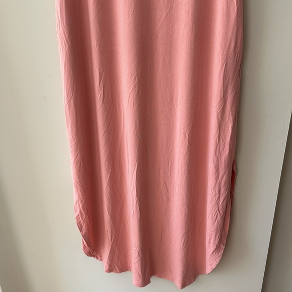 Time and Tru Light Pink Side Slit V-Neck Dress Size XL 16-18 - Picture 12 of 12